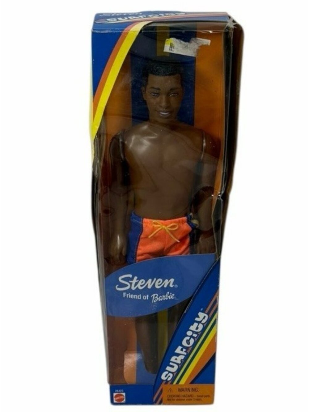 Vintage 2000 Barbie Surf City Steven 28423 African American Ken Friend Beach Y2k